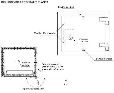 DIBUJOS VISTA FRONTAL Y PLANTA